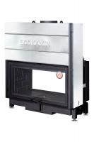 Каминная топка Экокамин ВЕГА 1000TВ туннельная черный шамот принтинг — заказать онлайн