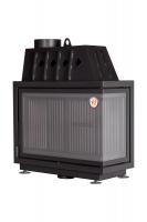 Каминная топка Экокамин Альфа 1000RB два стекла правая черный шамот — заказать онлайн