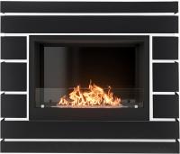 Каминокомплект биокамин Firelight BFP/P-2520, портал Moderno 25 шпон чёрный дуб
