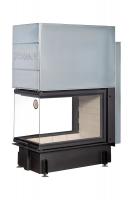 Каминная топка Экокамин ДЕЛЬТА 900 P три стекла подовое горение принтинг — заказать онлайн