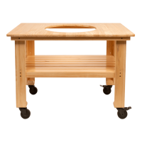 Стол деревянный для гриля kamado L