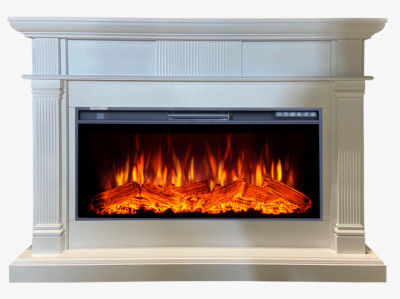 Портал для электрокамина INTER-FLAME Принстон под FreeSpace 40 QZ белый