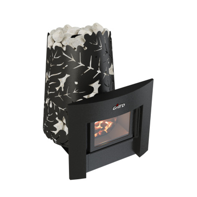Печь дровяная для бани и сауны GRILL'D Dubravo 180 Window дровяная