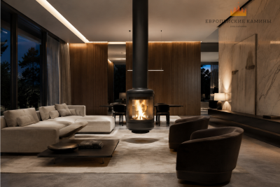 Дровяной камин ROCAL VESTA CENTRAL центральный — купить с доставкой