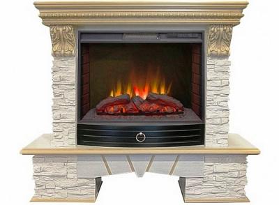Встраиваемый электрический камин REAL-FLAME Каминокомплект в камне Rockland LUX 25/25,5  с очагом Sparta 25,5 LED Встраиваемый электрический камин REAL-FLAME Каминокомплект в камне Rockland LUX 25/25,5  с очагом Sparta 25,5 LED