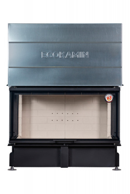 Каминная топка Экокамин Дельта 1200 три стекла принтинг