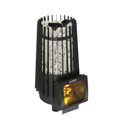 Печь дровяная для бани и сауны GRILL'D Cometa Vega 180 Short Window Max Pro дровяная
