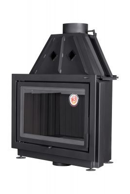 Каминная топка Экокамин Альфа 800 черный шамот — купить с доставкой