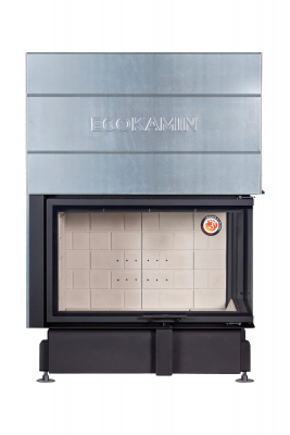 Каминная топка Экокамин Дельта 1000R два стекла правая принтинг — купить с доставкой