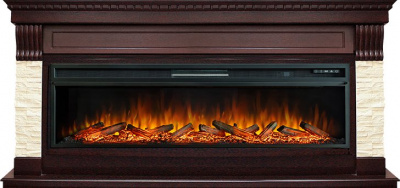 Портал для электрокамина ROYAL-FLAME Denver 60 под очаг Vision 60, темный дуб — модель для выбора и покупки