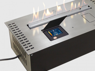 Биокамин LUX FIRE Smart Flame  1100 RC INOX автоматический 