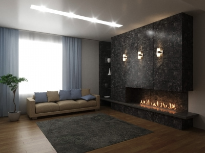 Биокамин LUX FIRE Smart Flame  1000 RC INOX Автоматический — детальное фото товара