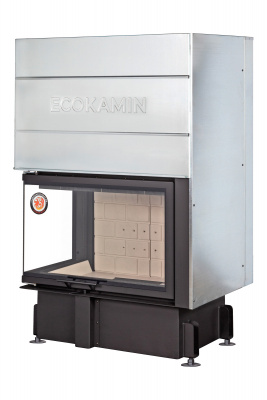 Каминная топка Экокамин Дельта 800L два стекла левая принтинг — купить с доставкой