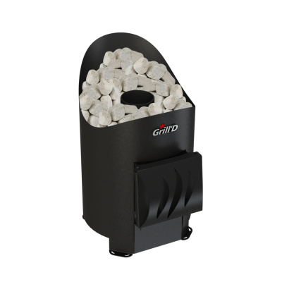 Печь дровяная для бани и сауны GRILL'D Aurora Mini Short дровяная