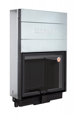 Каминная топка Экокамин Вега 1000 МВ принтинг черный шамот — купить с доставкой