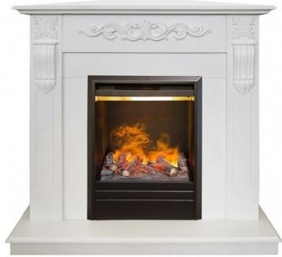 Встраиваемый электрический камин REAL-FLAME каминокомплект Dominica Corner STD/EUG WT с очагом 3D Olympic Встраиваемый электрический камин REAL-FLAME каминокомплект Dominica Corner STD/EUG WT с очагом 3D Olympic