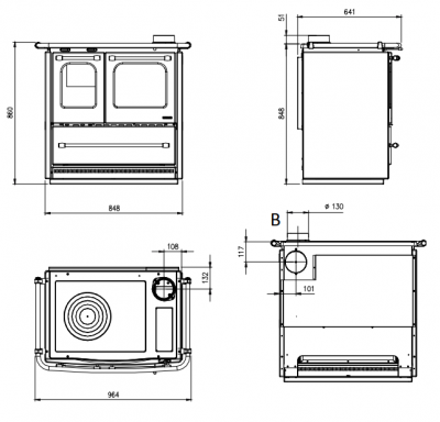 Дровяная печь La NORDICA Sovrana EVO Bianco Infinity (Белый)