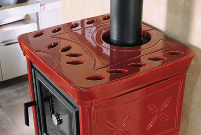 Дровяная печь La NORDICA Nicoletta Bordeaux (Бордовый)