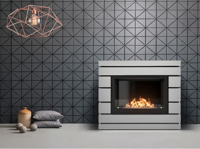 Биокамин Electrolux Каминокомплект биокамин Firelight BFP/P-2520, портал Moderno 25 шпон белый дуб