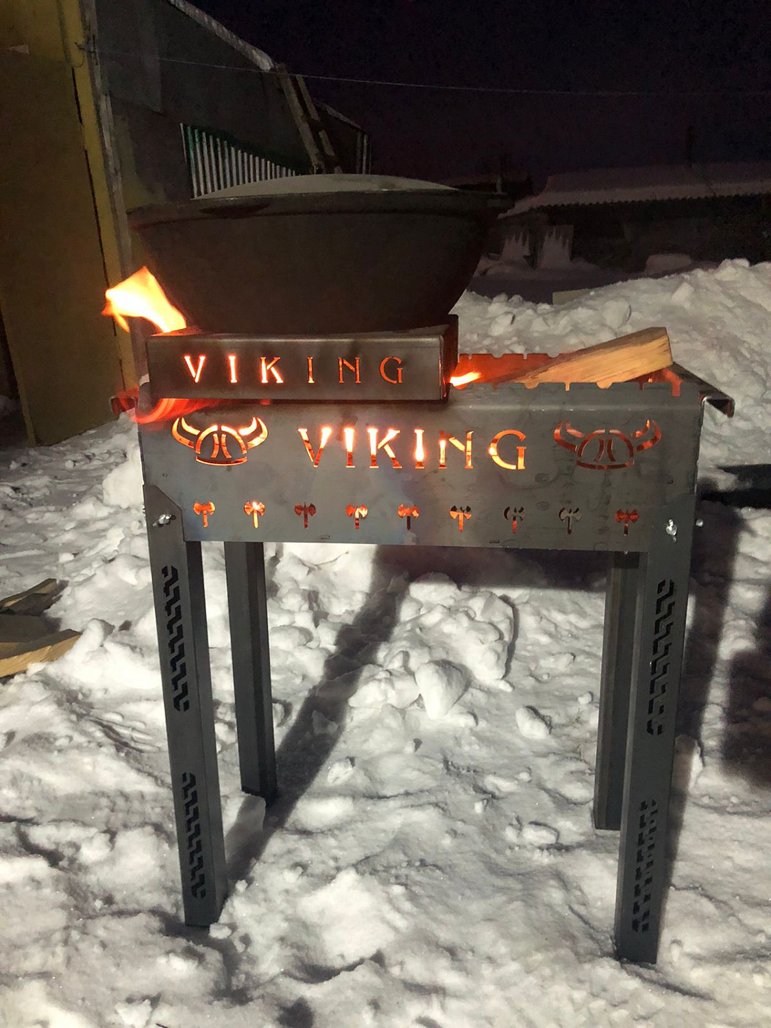 Фото отзыв от нашего покупателя из Челябинска о мангале VIKING