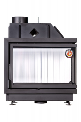 Каминная топка Экокамин АЛЬФА 800R два стекла правая — купить с доставкой