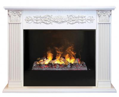 Встраиваемый электрический камин REAL-FLAME Каминокомплект Milton 25,5/26 WT  с очагом 3D Novara — модель для выбора и покупки