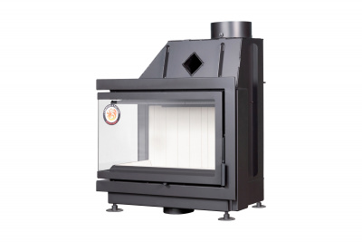 Каминная топка Экокамин Альфа 700 два стекла левая