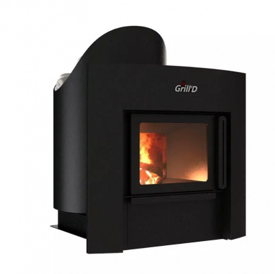Печь дровяная для бани и сауны GRILL'D Aurora 160 Window дровяная