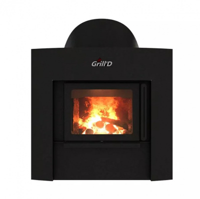 Печь дровяная для бани и сауны GRILL'D Aurora 160 Window дровяная