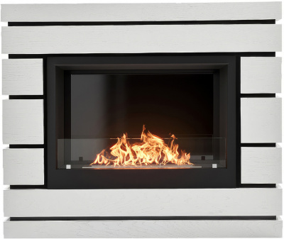 Биокамин Electrolux Каминокомплект биокамин Firelight BFP/P-2520, портал Moderno 25 шпон белый дуб