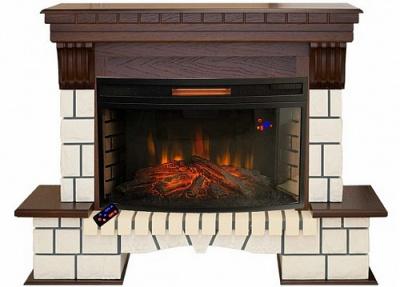 Встраиваемый электрический камин REAL-FLAME Каминокомплект в камне Stone new 33 с очагом Firespace 33 S IR Встраиваемый электрический камин REAL-FLAME Каминокомплект в камне Stone new 33 с очагом Firespace 33 S IR