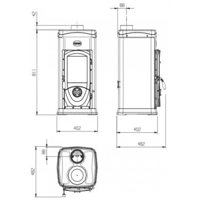 Дровяная печь La NORDICA Super Max Verde (Зеленый)