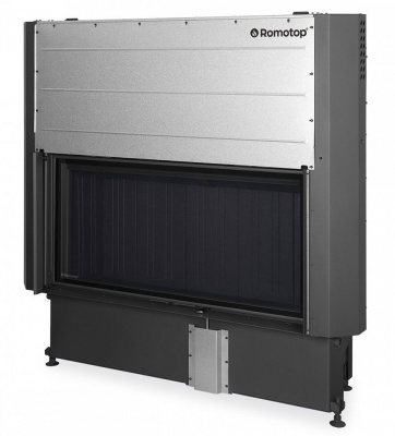 Каминная топка ROMOTOP IMPRESSION 2G L 118.60.01 (I2LL 01) + Черный комплект шамота  — купить с доставкой