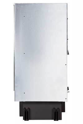 Каминная топка Экокамин ДЕЛЬТА 800RРВ  два стекла правая принтинг подовое горение черный шамот