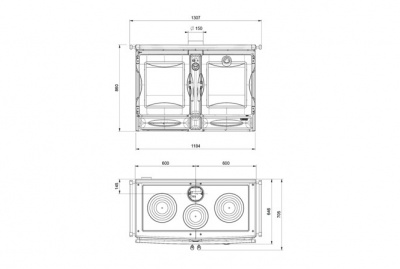 Печь La NORDICA Печь ALASKA Nero antracite (черный антрацит)