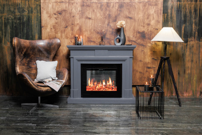 Каминокомплект Портал Coventry Graphite Gray под очаги Jupiter, Dioramic 28, Sym 2608 INT, серый графит