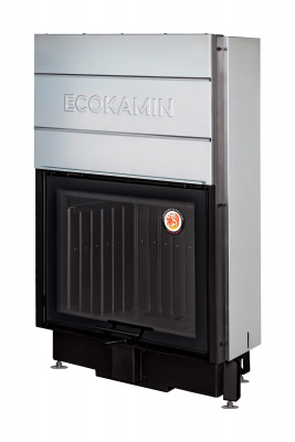 Каминная топка Экокамин ВЕГА 800 B принтинг черный шамот