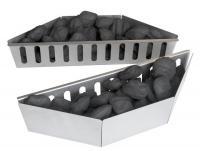 Комплект из двух лотков-разделителей угля для "непрямого" гриллинга